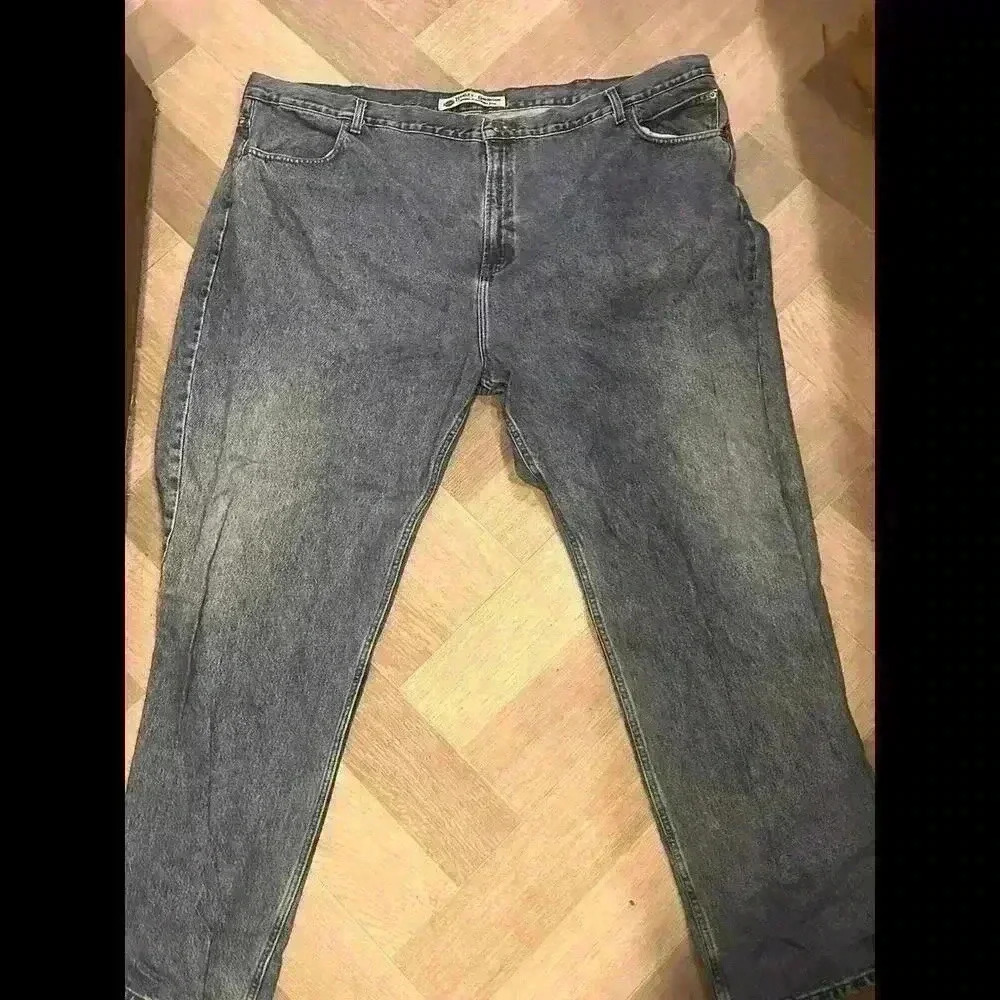 Harley Davidson Regular Fit Tapered Leg Denim Med Wash Jeans Mens Size 52x34